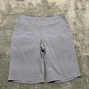 Nike Golf Shorts Mens 35 Dri-Fit Modern Tech Stripe 12” Performance Purple